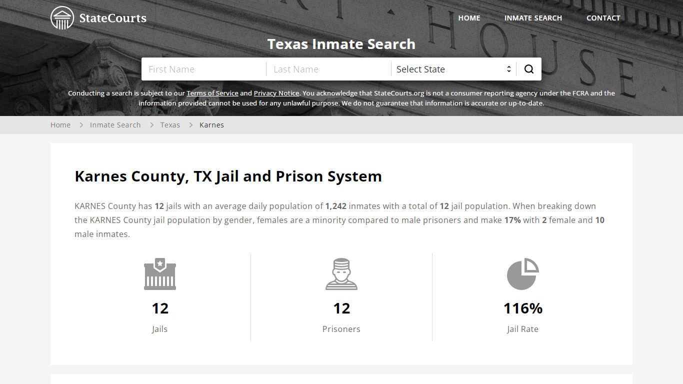 Karnes County, TX Inmate Search - StateCourts